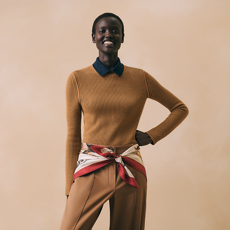 エルメス HERMESカレ90 ATTELAGE EN ARBALETE Attelage en Arbalete forever scarf 90 - Brown | Hermès USA